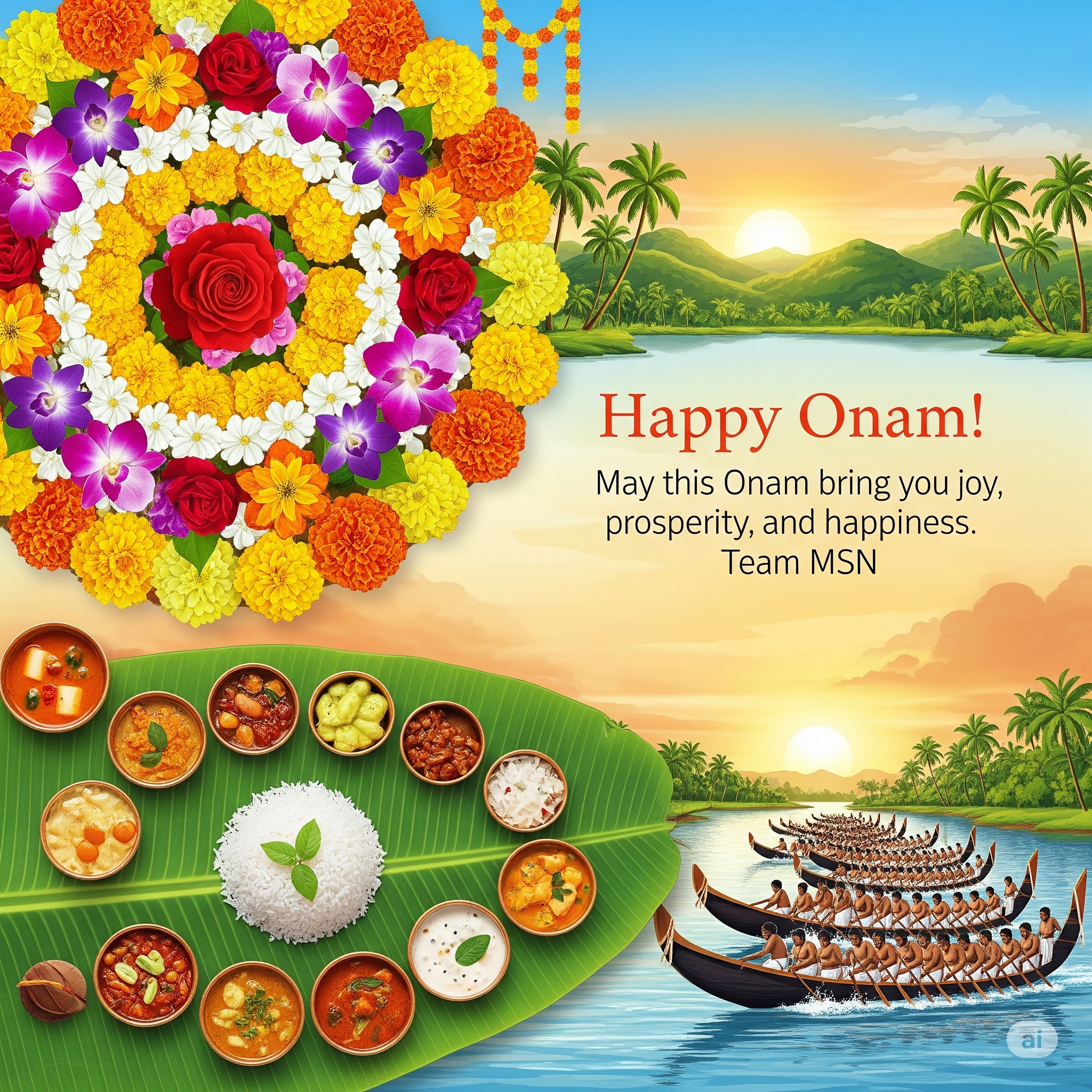 Onam celebration poster